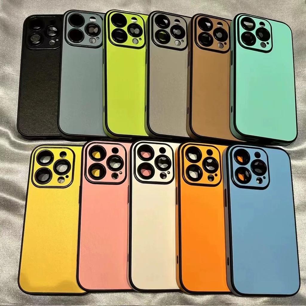 Side Sticker Is Suitable for Apple 16Pro Mobile Phone Case iPhone17Pro Candy Color 15Pro All-inclusive Lens 14.