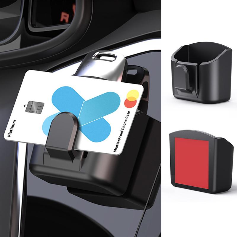 Car Key Storage Box Storage Box for Vehicle Supplies Dashboard Central Control Console Highspeed Toll Card Storage Box Card Slot