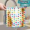 5Pcs/10Pcs Colorful Polka Dot Cloths, Absorbent Cloths, Cleaning Cloths, Hand Wiping Cloths