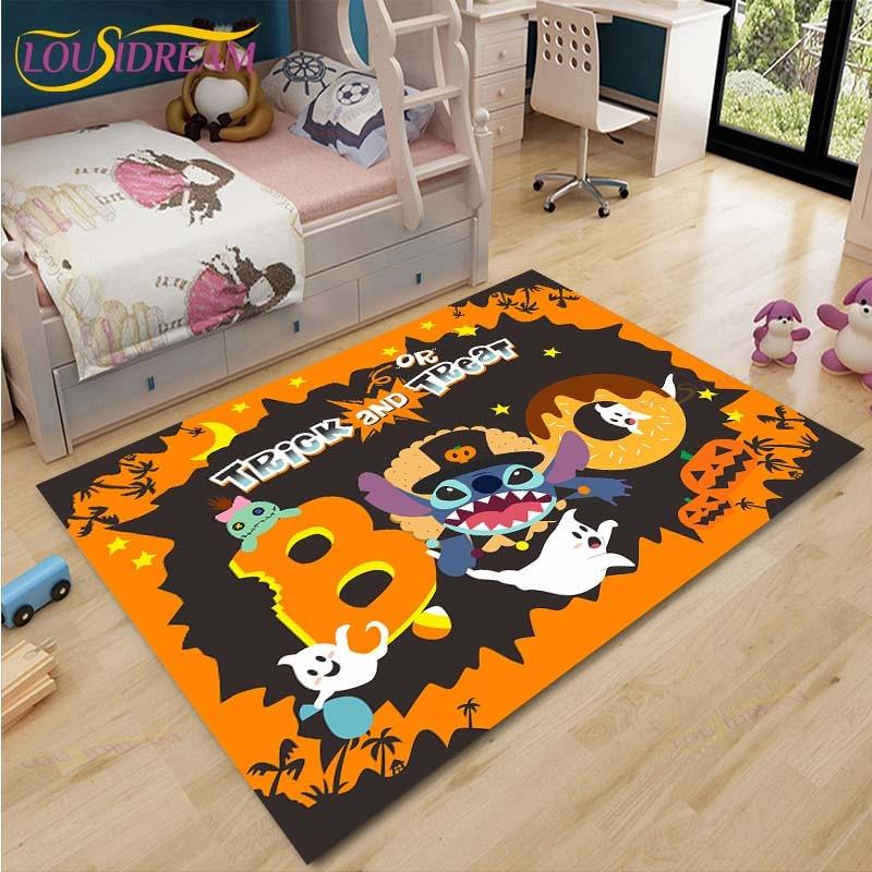 Anime Stitch Carpet Kids Carpets Living Room Tea Table Mats Bedroom Rug Washable Floor Mats Household Area Mat