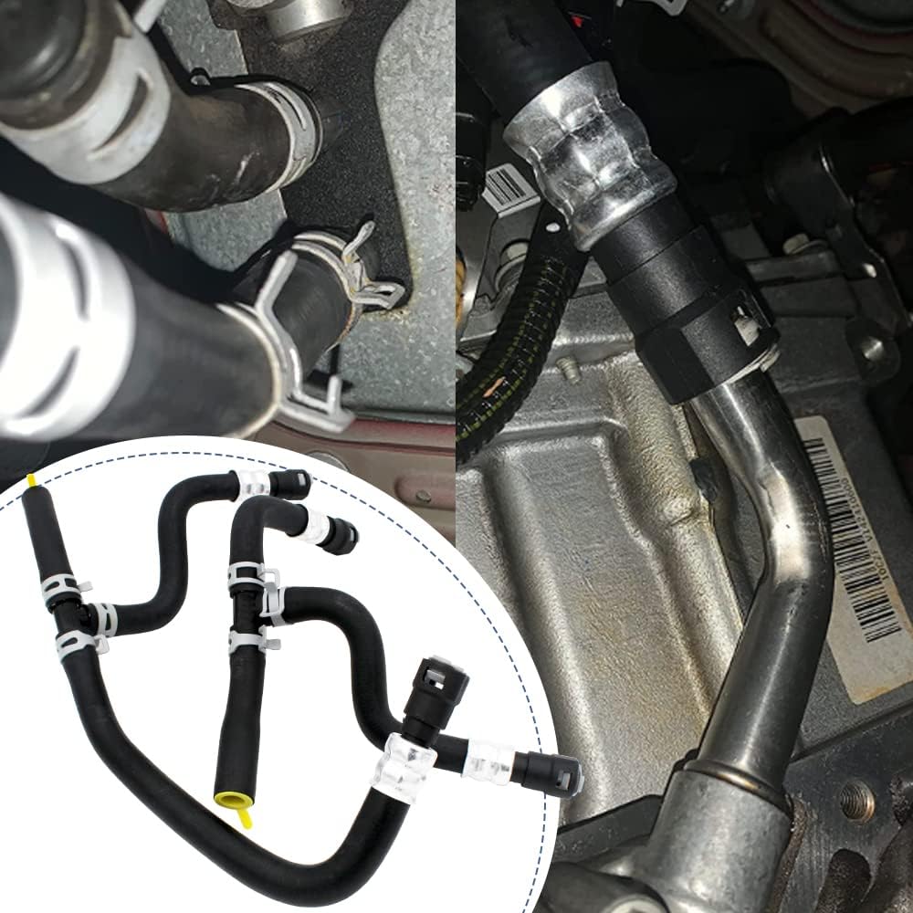 Engine Heater Hose Assembly Compatible With Chevrolet Traverse Saturn Vision Buick Enclave GMC Acadia 2007-2017 Supply And Return Hose 20765678