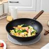 Wrought Iron Frying Pan Uncoated Frying Pan Non-stick Cast Iron Pan Induction Cooker Gas Stove Universal