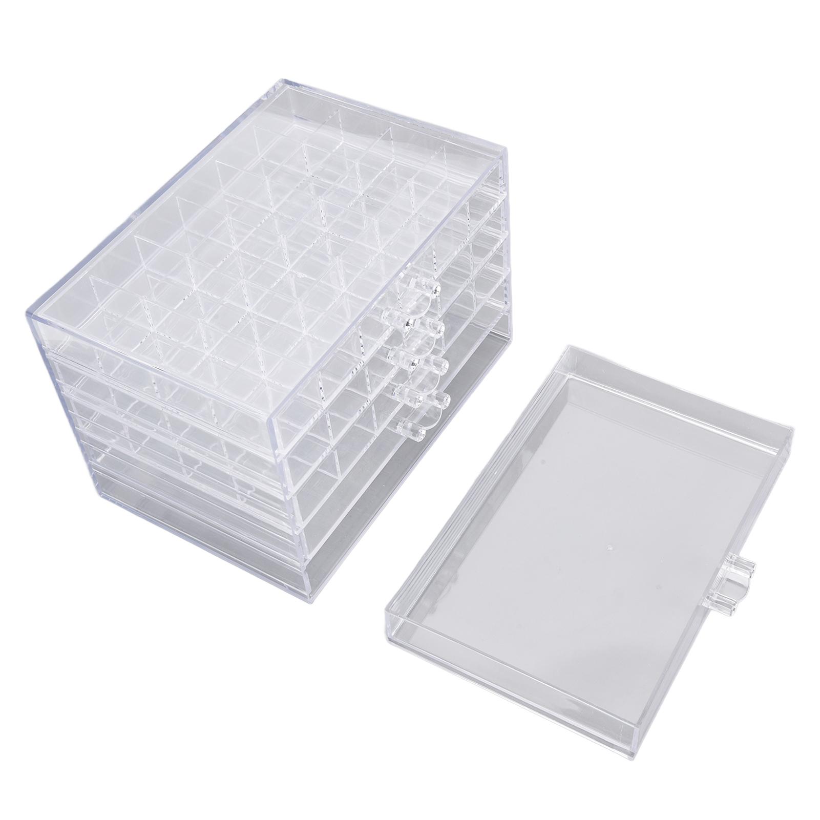 Коробка для хранения украшений для нейл-арта 5-слойная прозрачная классификационная коробка-инструмент для дома спальни 2590₽