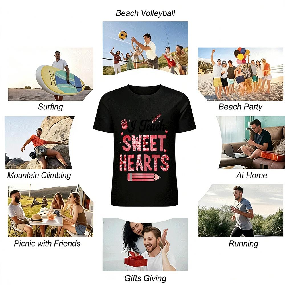 I Teach Sweet Hearts Pure cotton T-shirt