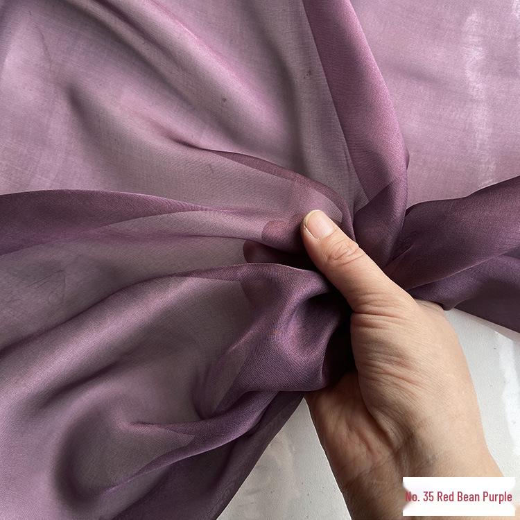 Chiffon di Vera Seta Largo 6 mm: Tessuto di Seta di Gelso Trasparente per Foulard, Vestiti Estivi e Abiti da Sera