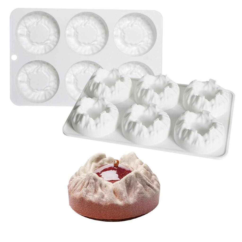 Snow Mountain Shaped Bakewares Heat Resistant Silicone Mold for Mousse Chocolate Baking Kitchen Cake Decorating Tool