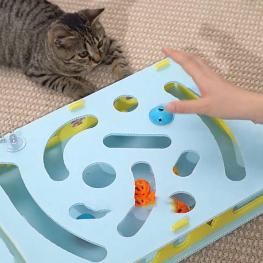 Detachable Interactive Cat Toy Plastic Cat Hole Digging Toy Cat Maze Toys  Relieve Boredom