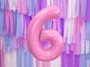 Palloncino Foil Numero "6" Rosa 86 Cm