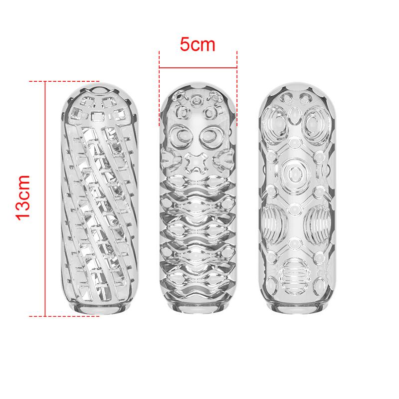 Transparent Male Masturbator Cup Pussy Vaginal for Men 18 Penis Pump Glans Sucking Delay Exerciser Sex Toys Adult Product Erotic