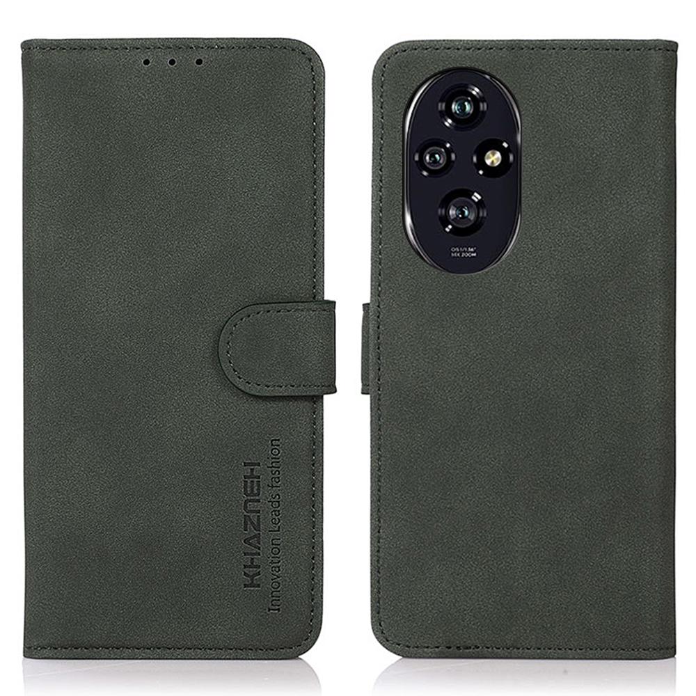 

KHAZNEH For Honor 200 Pro 5G чехол-кошелек из искусственной кожи защитный чехол для телефона Green