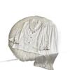 French jacquard ice silk high-end light luxury pajamas women's spring and autumn long-sleeved trousers set lapel lace loungewear