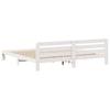 Solid Wood Bed without Mattress White 180 x 200 cm Pine Wood