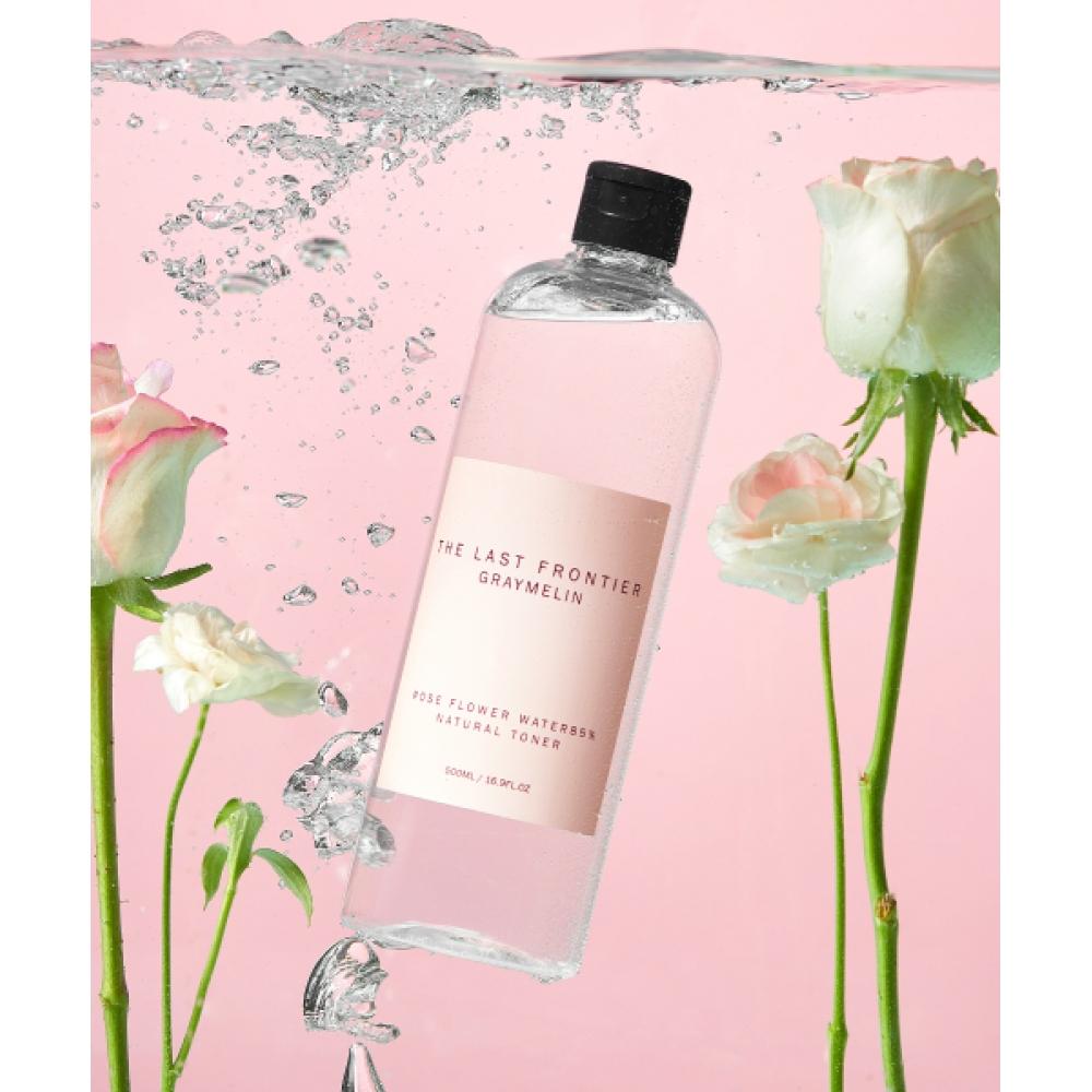 Greymelin [whitening Anti Wrinkle Function] Rose Flower Water 85 Natural Toner 500ml 2