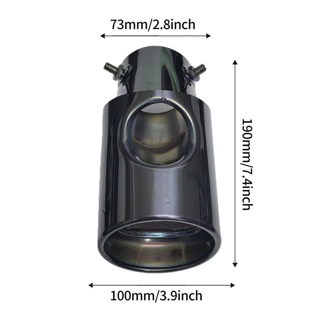 Compatible Stainless Steel Exhaust Tailpipe for Honda CRV, Highlander, Lexus, IX35, ZhiPao SUVs