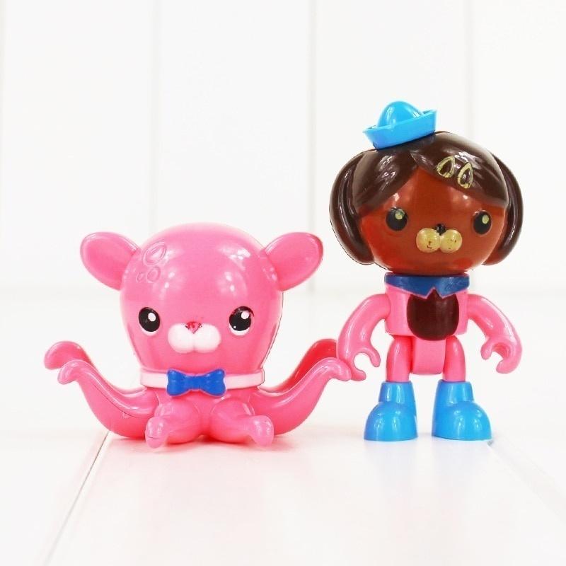 8pcs Octonauts Figurine Toys Captain Barnacles Peso Dashi Tweak Doll Figurines Model Toy for Children Collection