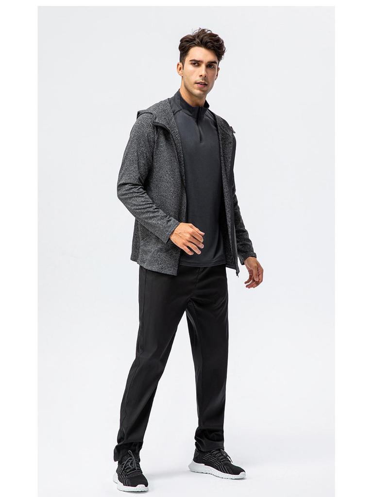 Men's Quick-Dry Long Sleeve Sports Hoodie for Running & Training - Autumn/Winter