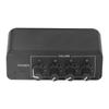 Stereo Sound Mixer 4 Channel RCA Input and Output Mini Stereo Mixer with Separate Volume Controls for Headphones