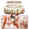 Christmas Gingerbread Man Tablecloth Polyester Table Cover Table Decor Winter Holiday Xmas Tablecloth Navidad Decorations 2025
