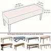 1Pc Solid Jacquard Long Bench Cover Stretch Piano Stool Covers Rectangle Dining Chair Slipcover All-Inclusive For Living Room