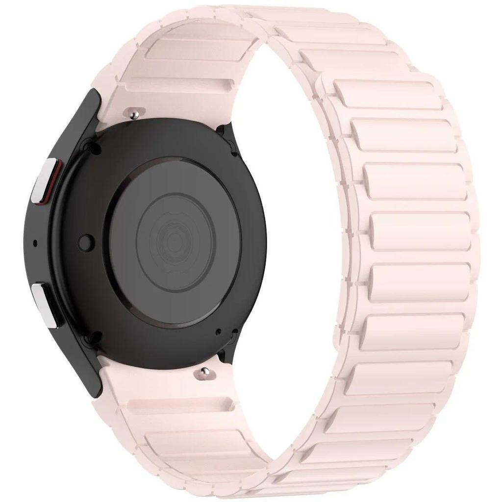 No Gap Silicone Strap For Samsung Galaxy Watch 7 6 5 4 FE 40/44mm 5 pro Magnetic Band For Galaxy Watch 6 4 Classic 43/47/42/46mm