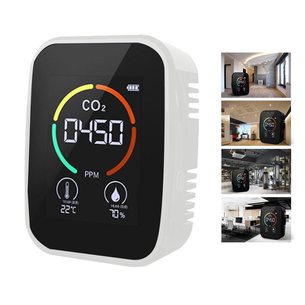 Carbon Dioxide Meter with 1200mAH Battery 5 in1/3 in1 Air Quality Monitor Tester