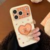 Cute Cartoon Bear Plush Phone Case for iPhone 15, iPhone 16, iPhone 17 Pro Max