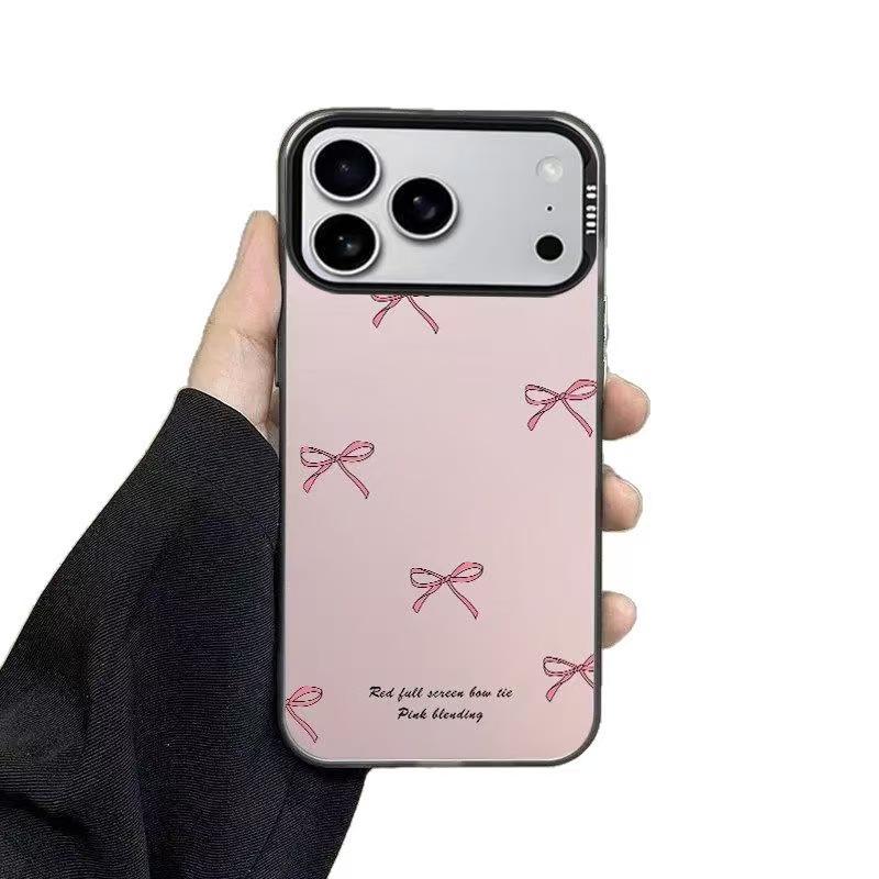 Pink Bow Phone Case for iPhone 17/16 Pro Max/15 Pro/14/13/12