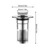 Stainless Steel Floor Drain Filter Washbasin Plug Anti Odor Pop-Up Sink Drain Strainer Basin Stopper Hair Catcher For Shower