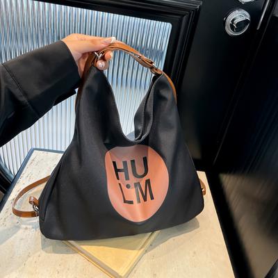 Canvas Bag, Women'S Fashion Large-Capacity Multi-Purpose Backpack, Student Class Commuting Messenger Tote Bag