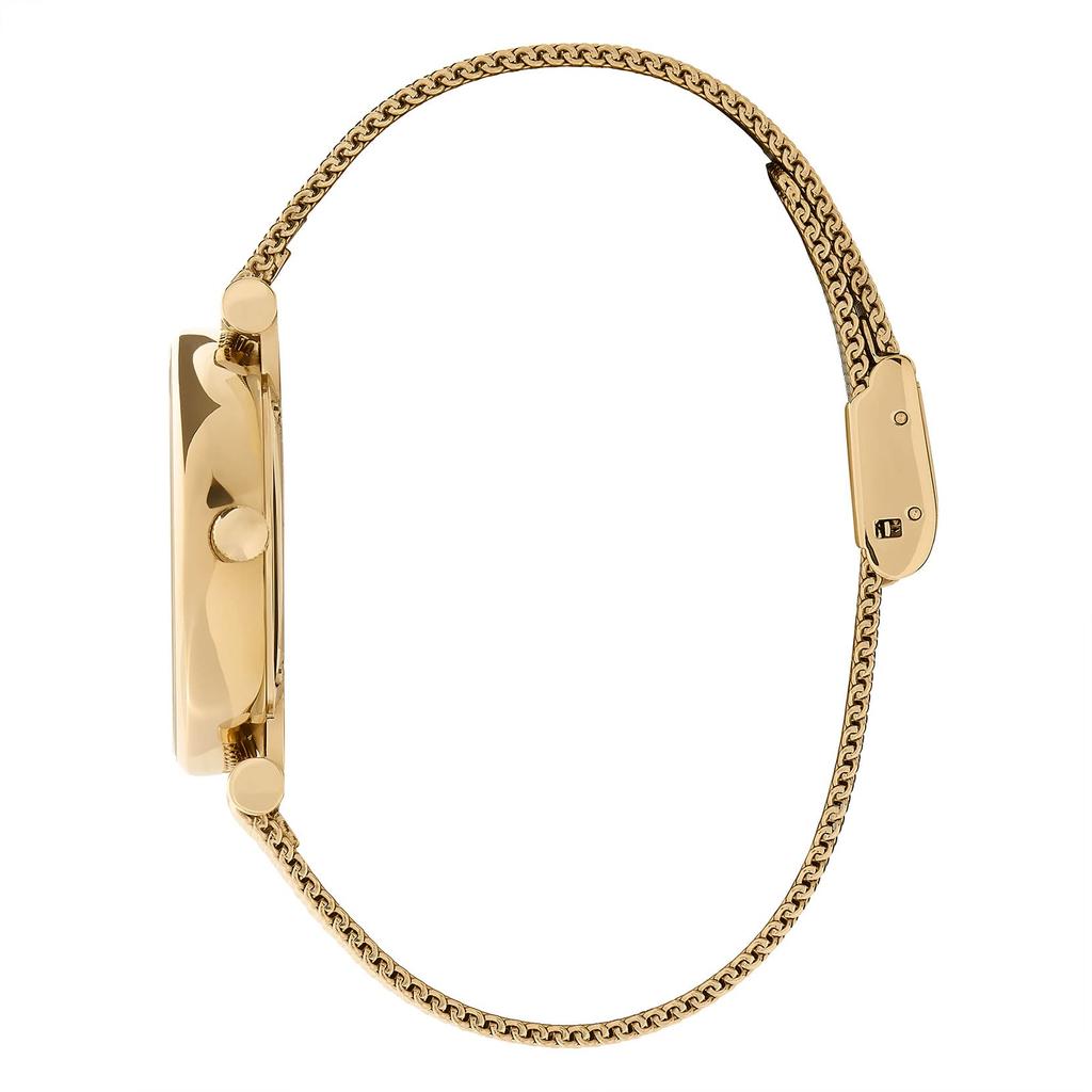OLIVIA BURTON Belgravia 32mm Tea Bar White & Gold Mesh Watch Ob24000005