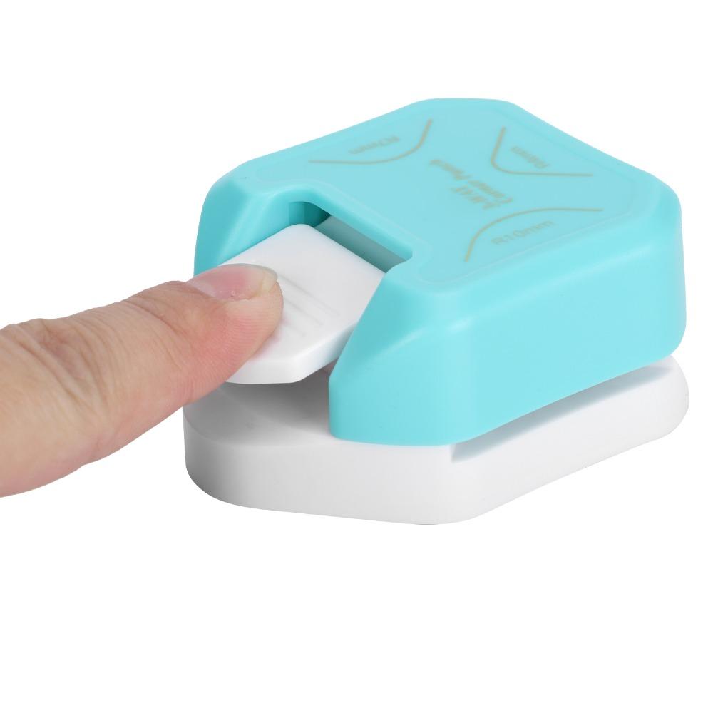3 in 1 Corner Rounder Punch 4mm, 7mm, 10mm Mini Size 3 in 1Round Paper Punch Multi Angle Ergonomic Handle Angle Cut Tools