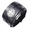 Jewelry /Dragon/ Pattern Metal Belt Buckle Bracelet Wide Leather Wristband