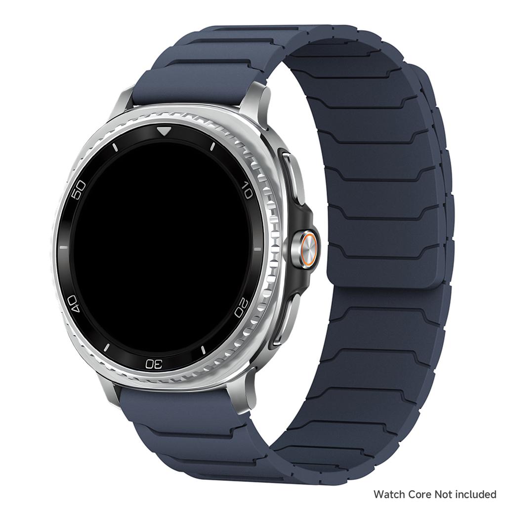 Magnetic Loop Strap for Samsung Galaxy Watch 8/8 Classic Silicone Sport Band for Galaxy Ultra 2025/7 Ultra Two-tone Bracelet