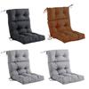 Outdoor Seat Back Chair Cushion All Seasonal Soft High Back Chair Cushion for Outside Living Room Garden Patio Furniture Cafe