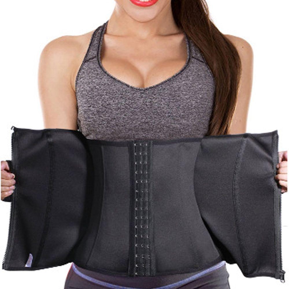 

Stretch Bands double pressing Cincher Ladies Corset Waist Bandage Wrap Belly Belt Waist Trainer pink-L
