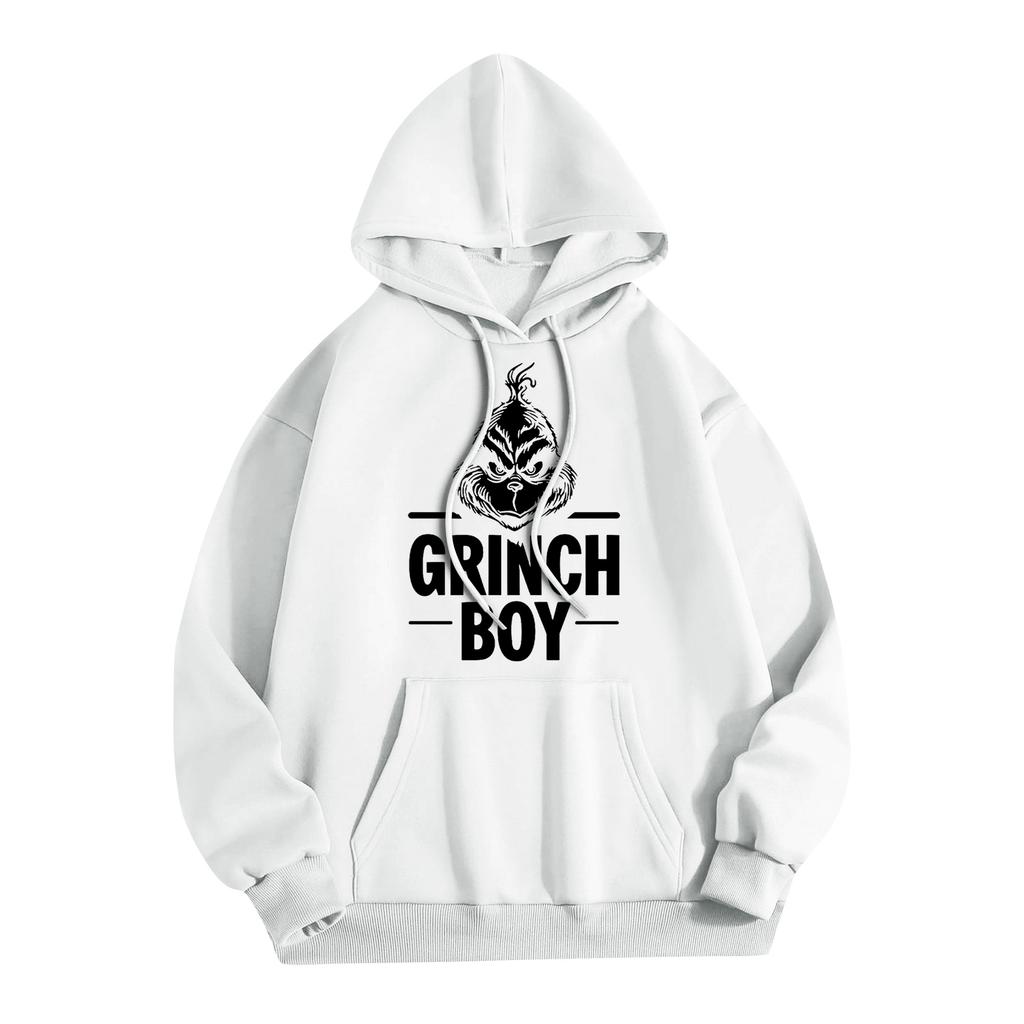Women's Fashion Christmas Printed Casual Hooded Sweatshirt With Pockets