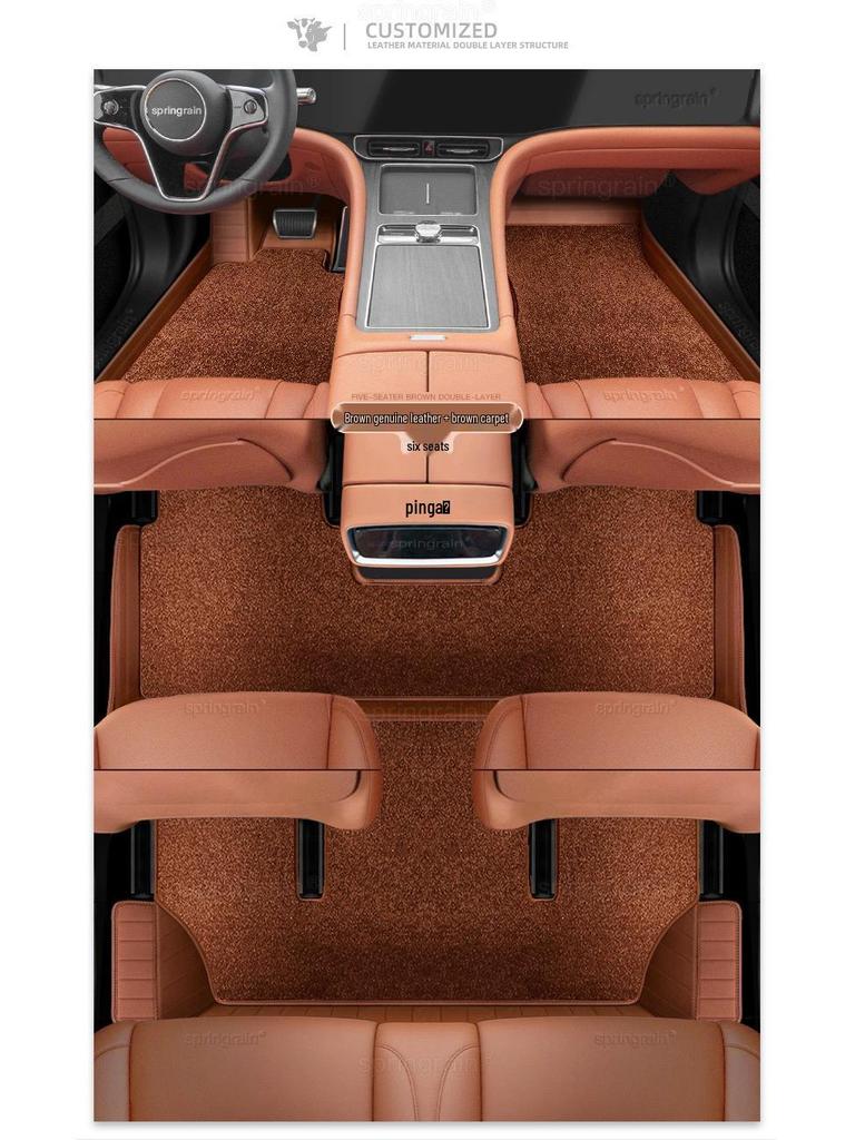 AITO M5 Ultra M7 Pro M8 Max M9 Electric Leather Car Floor Mats