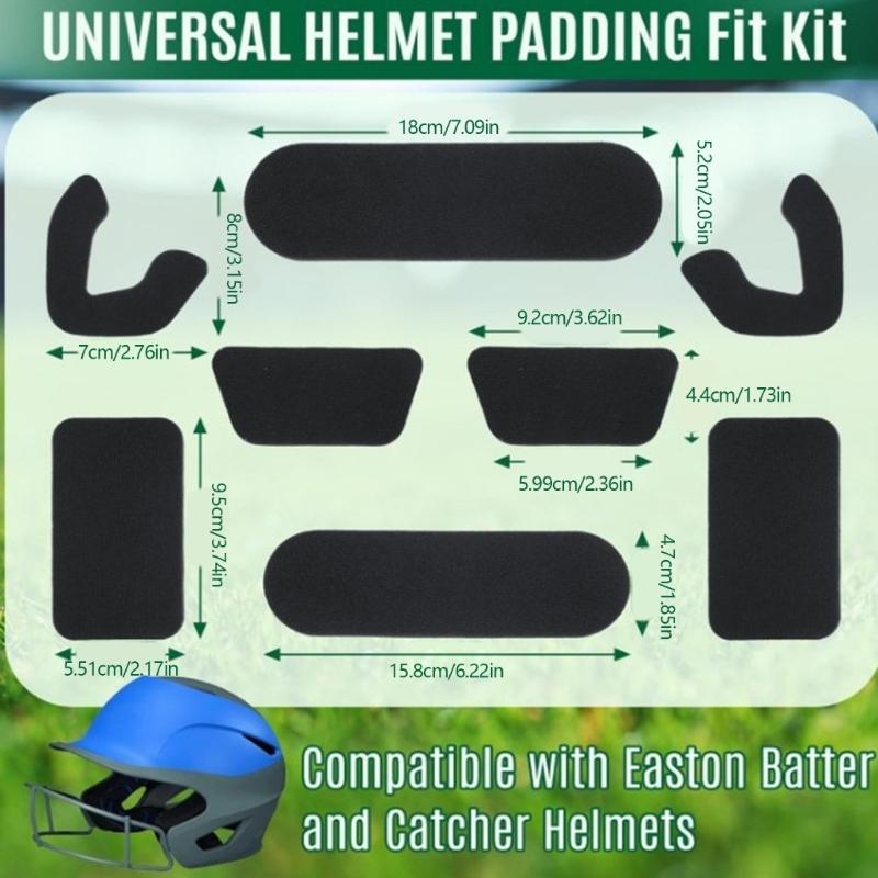Protective Foam Inner Padding For Baseball Helmets Sweat Resistant Design Improves Airflows And Reduces Heat Buildup