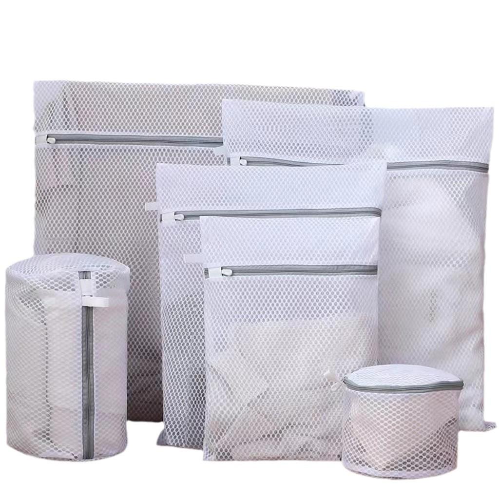 

1pc 60x60cm Grey Zipper Laundry Bag Fine Mesh High Quality Storage Bags Household Clothes Cleaning Protect Washing Bag 30x40cm белый