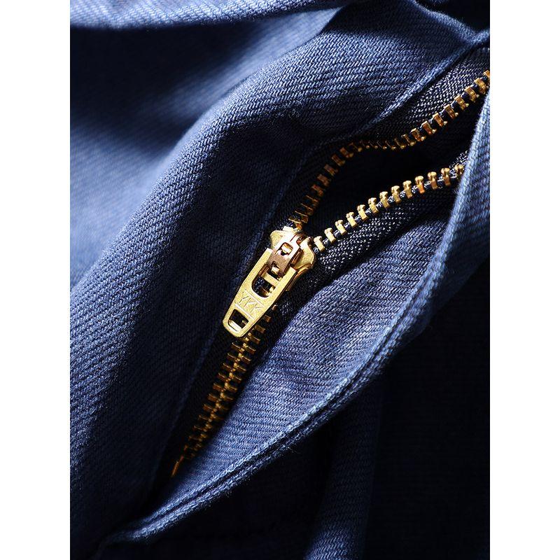 American Retro Pure Cotton Loose Cargo Pants Men's Spring and Autumn Maillard Brown Pants Export Men's Pants Casual Pants