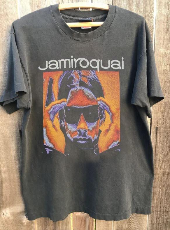 Jamiroquai Band Shirt Jamiroquai Basic Style Charcoal Unisex T shirt WA4526 Unisex T-Shirt XL