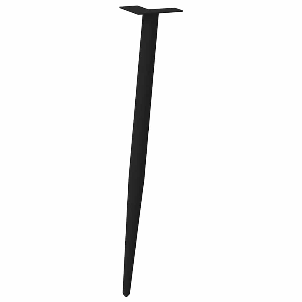 Vidaxl Nogi Do Stolika Kawowego, 4 Szt., Czarne, 72-73 Cm, Stal