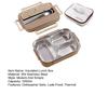 Insulated Lunch Box with Compartments Easy To Clean Stainless Steel Lunch Container Reusable Bento