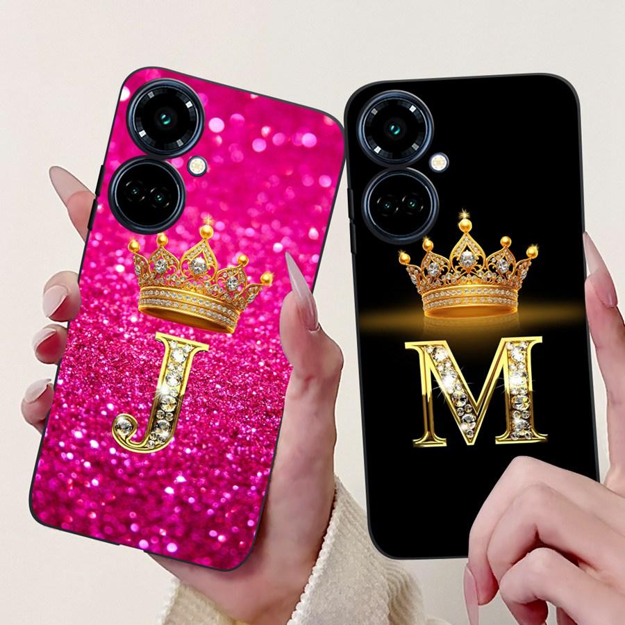 For Tecno Camon 19 Pro Case Shockproof Crown Letter Soft Silicone Funda for Tecno Camon19 Neo 19Pro Back Cover Camon 19NeoFundas
