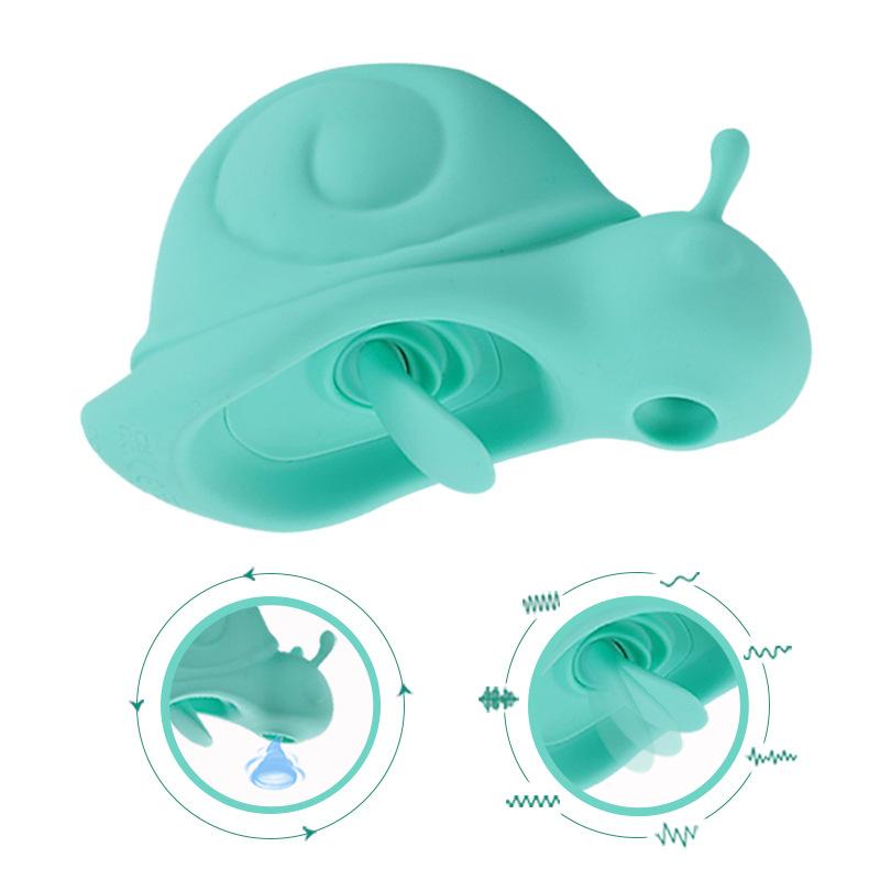 Snail Sucking and Jumping Egg Female Masturbator, Tongue Licking and Vibration, Three In One Suction Yin Second Trend, Fun Toy