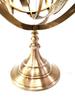 Nautical Big Brass Armillary Sphere World Globe Rosewood Base Home Decorative