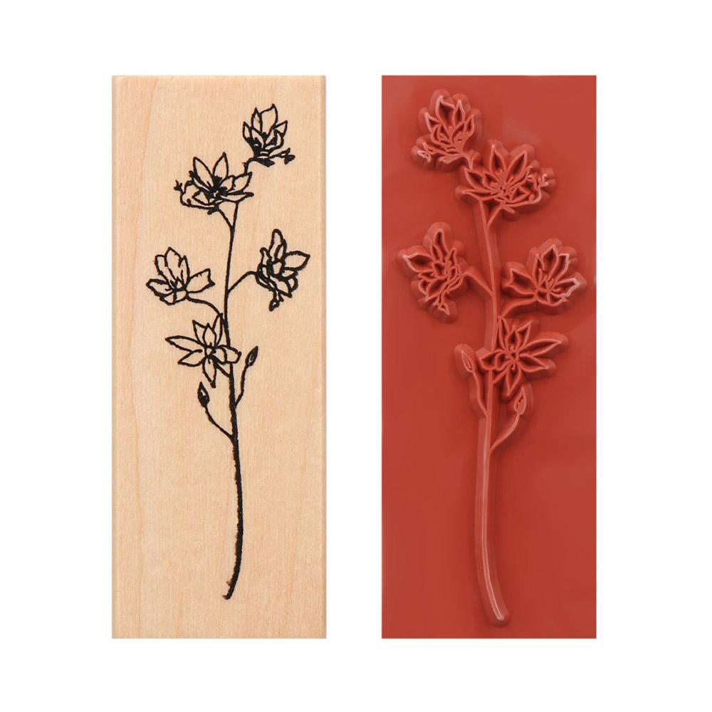 1PCS Wooden Plant Flower Girls Seal Vintage Rubber Stamps DIY Crafts Sewing Stamping Scrapbooking Accessories