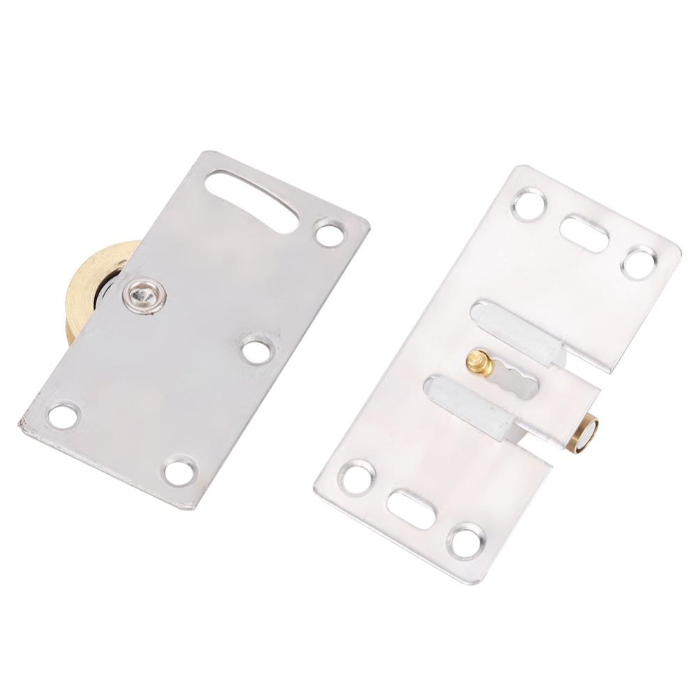 2pcs Smooth Sliding Door Roller Stainless Steel Wardrobe Door Roller Sliding Door Wheel Bypass Door