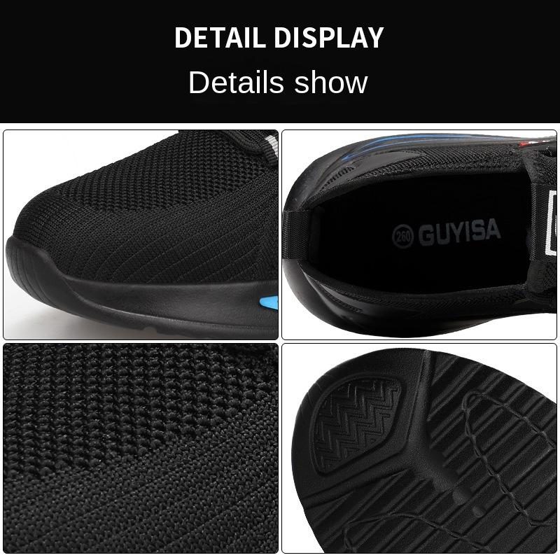 Anti-static Shoes, Men's Anti-smashing, Anti-piercing, Dust-free Workshop Safety, Steel Head Protection, Labor Insurance Shoes, Wear-resistant Shoes