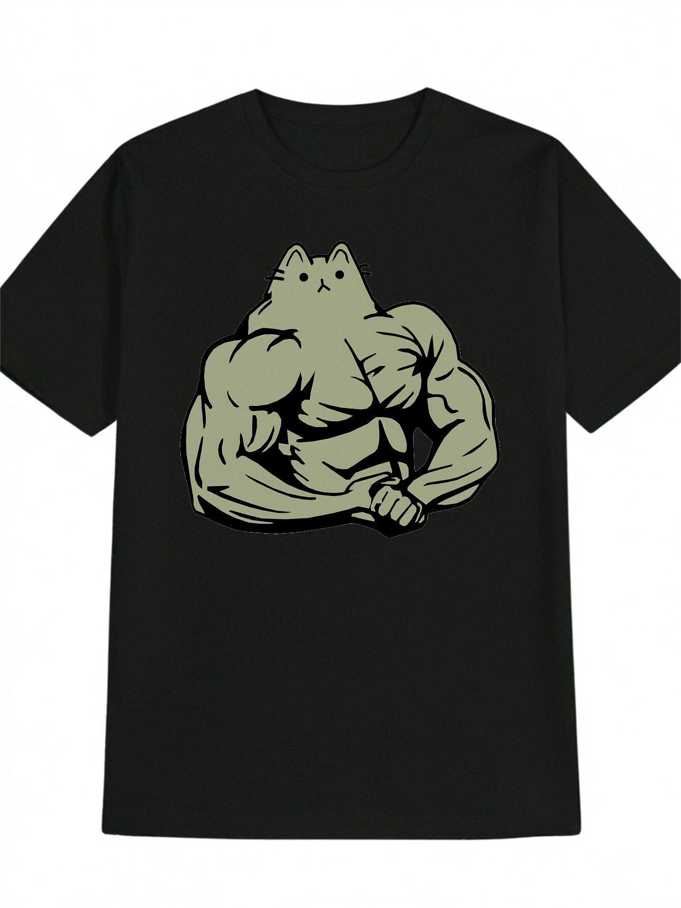 1pc Casual Crew Neck T-shirt XXXL
